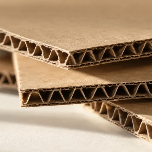 Corrugated Cardboard Layers in Soft Light-2 Flute Paper