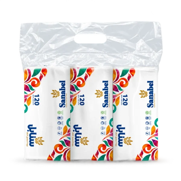 Sanabel Facial Tissues 120 Sheets 2-Ply 3 Packs