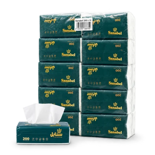 Sanabel Facial Tissues 200 Sheets 2-Ply 10 Packs Sanabel Facial Tissues 200 Sheets 2-Ply 10 Packs