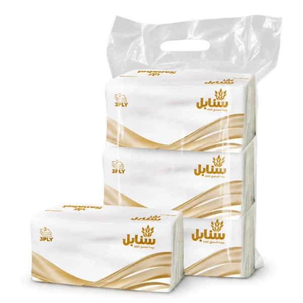 Sanabel Facial Tissues 200 Sheets 3-Ply 3 Packs