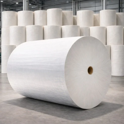 Tissue jumbo roll production
