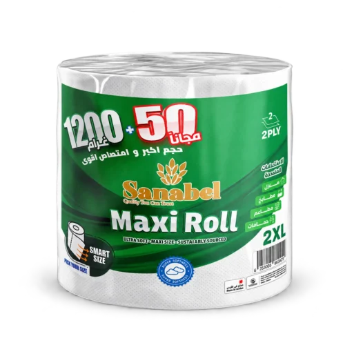 Sanabel Maxi Roll 1200 g + 50 g Free Sanabel Maxi Roll 1200 g + 50 g Free